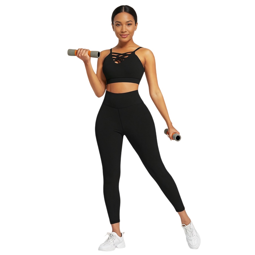 Fitness & Nutrition Lab - 3-delige dames yoga fitness set -