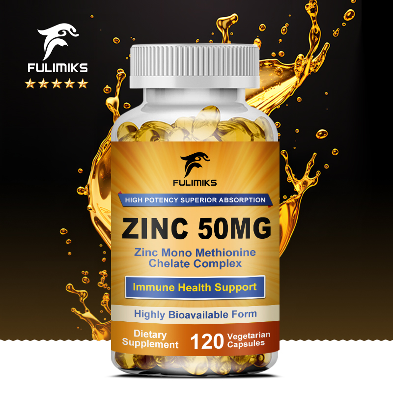 Zinc Supplement 50Mg - Premium pure zinkcapsules 50 mg supplement,