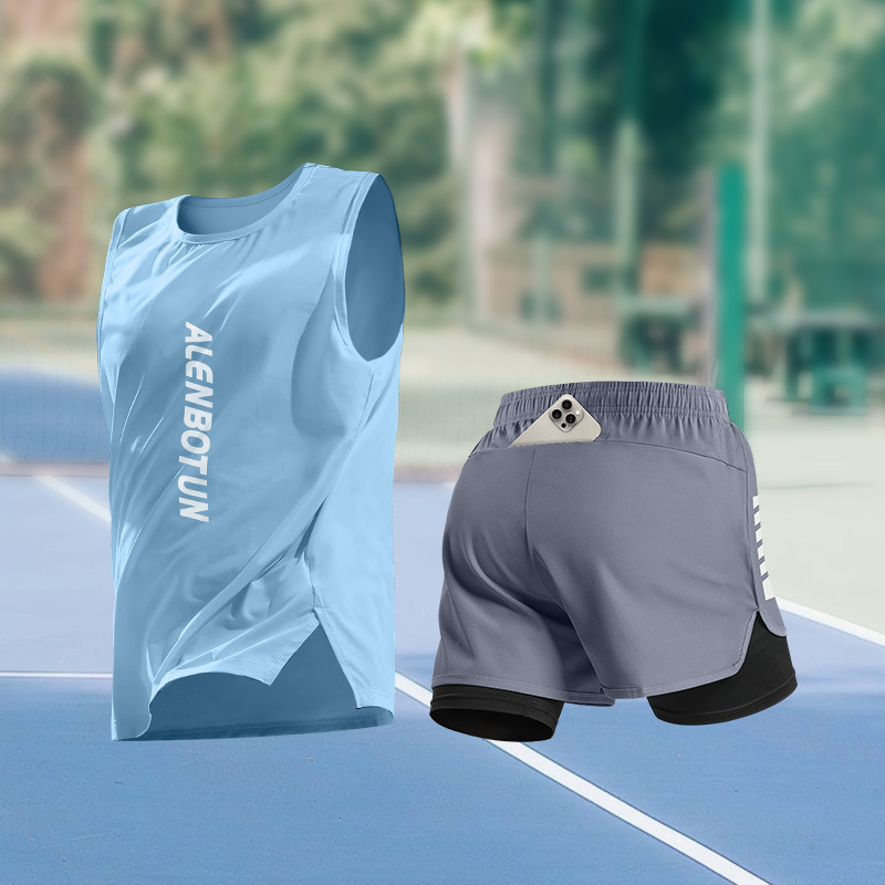 Fitness & Nutrition Lab - Heren hardloopsportset Zomer nieuwe collectie Marathontraining