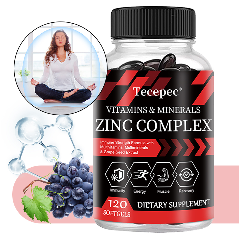 Zinc Supplement 50Mg - Zinkcomplex 50mg capsules, zinksupplement met hoge