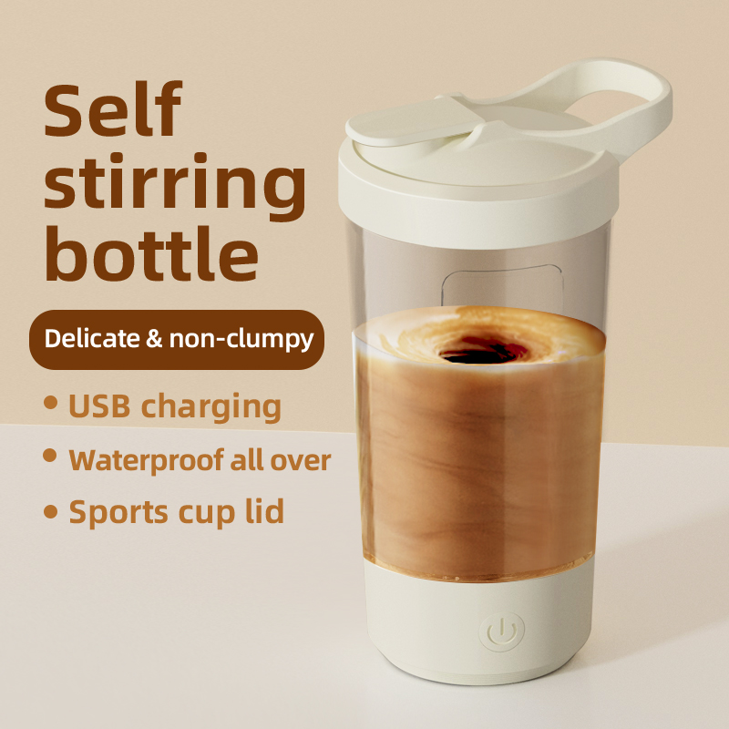 Protein Shaker Bottle - Elektrische Auto Mengbeker Magnetische Roermok Eén-Klik