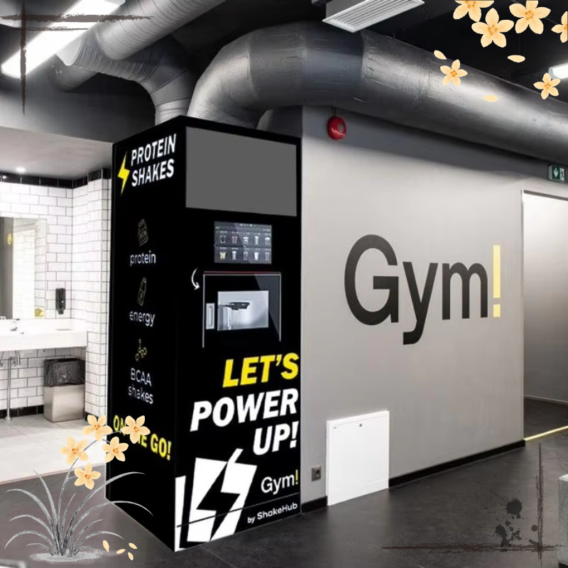 Fitness Nutrition Protein - Automatische eiwitshake-kiosk met verlichte display, zelfbediening