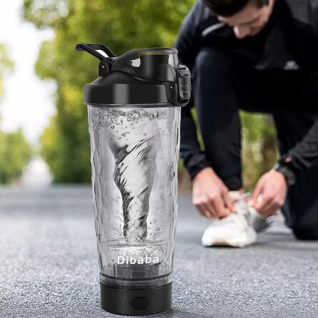 Protein Shaker Bottle - 700ml Elektrische Eiwit Poeder Mengbeker Automatische
