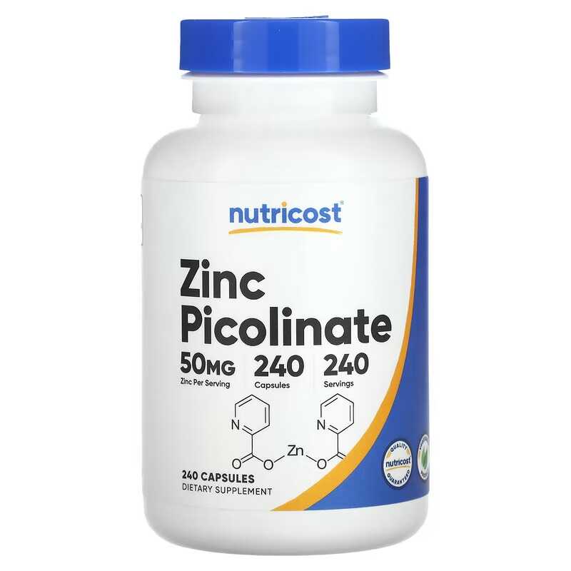 Zinkpicolinaat 50 mg 240 table - Zinc Supplement 50Mg recensie en prijs
