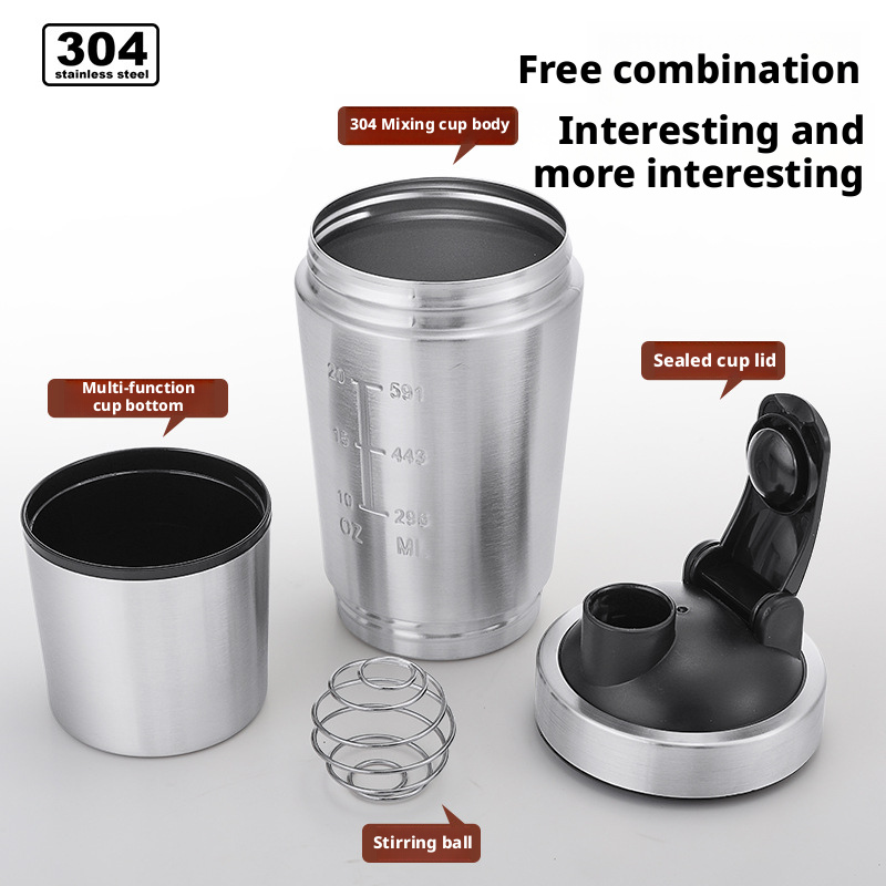 Roestvrijstalen eiwitpoeder-sh - Protein Shaker Bottle recensie en prijs