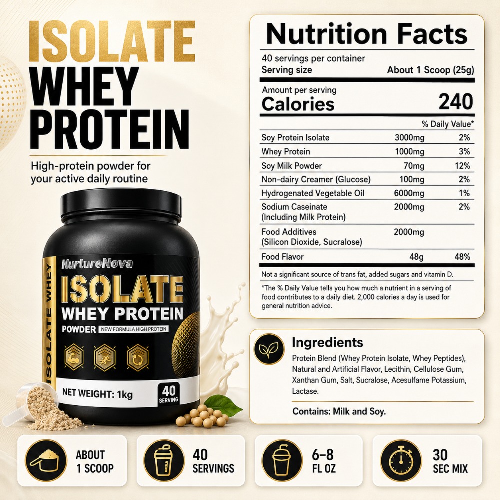 NurtureNova Isolaat Wei-eiwitp - Fitness Nutrition Protein recensie en prijs