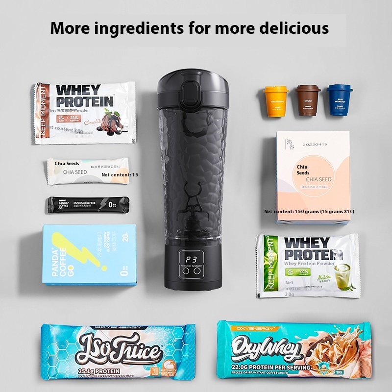 Nieuw in automatische mengbeke - Protein Shaker Bottle recensie en prijs