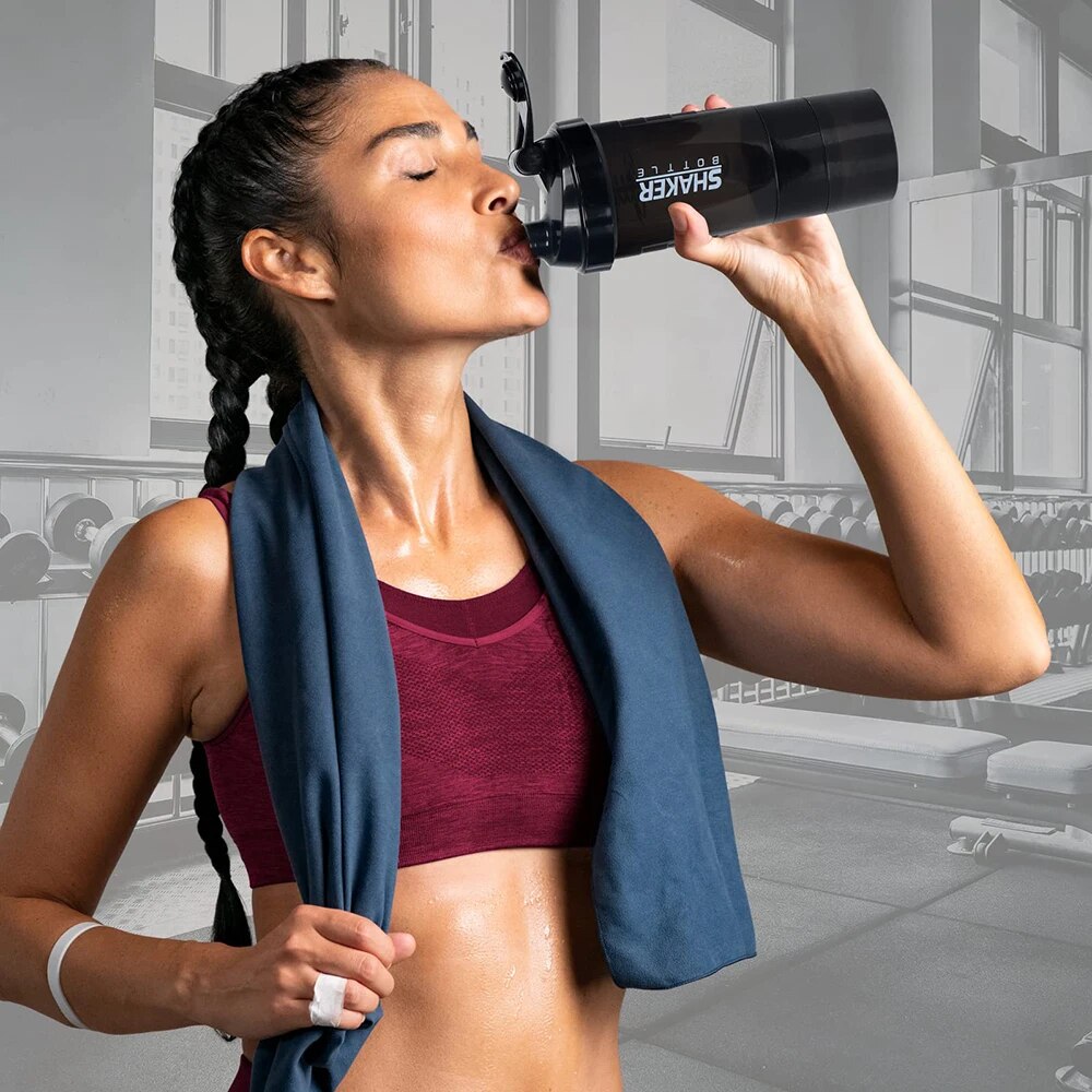 3 Lagen Shaker Protein Fles Po - Protein Shaker Bottle recensie en prijs