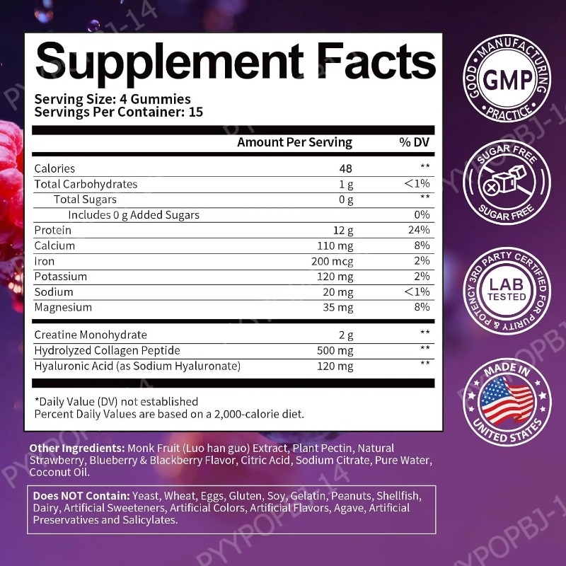 Eiwit Gummies met Wei Creatine - Fitness Nutrition Protein recensie en prijs