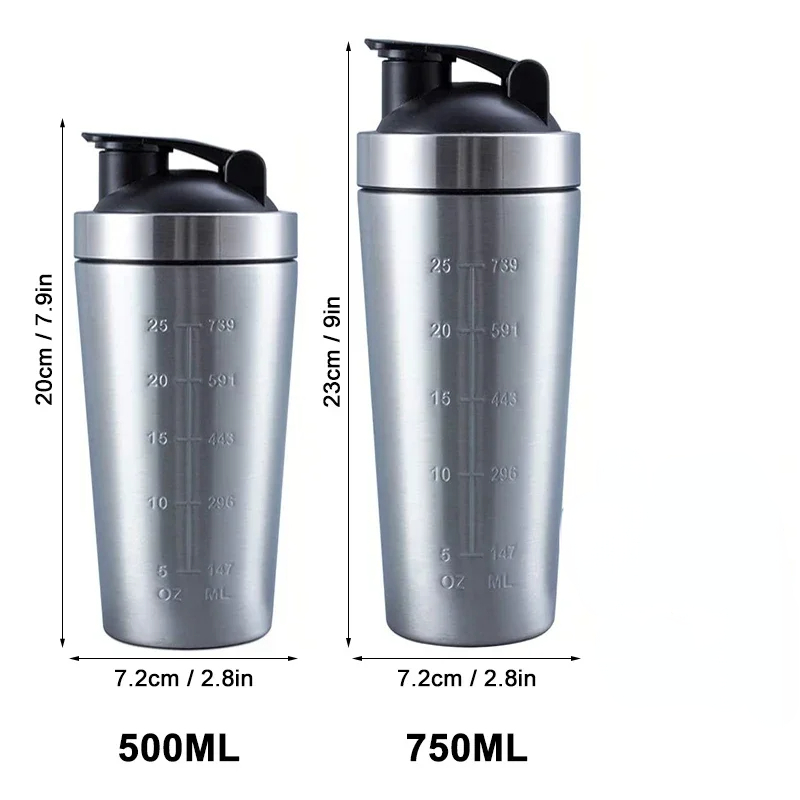 Roestvrijstalen Eiwit Shaker C - Nutrition For Fitness And Sports recensie en prijs