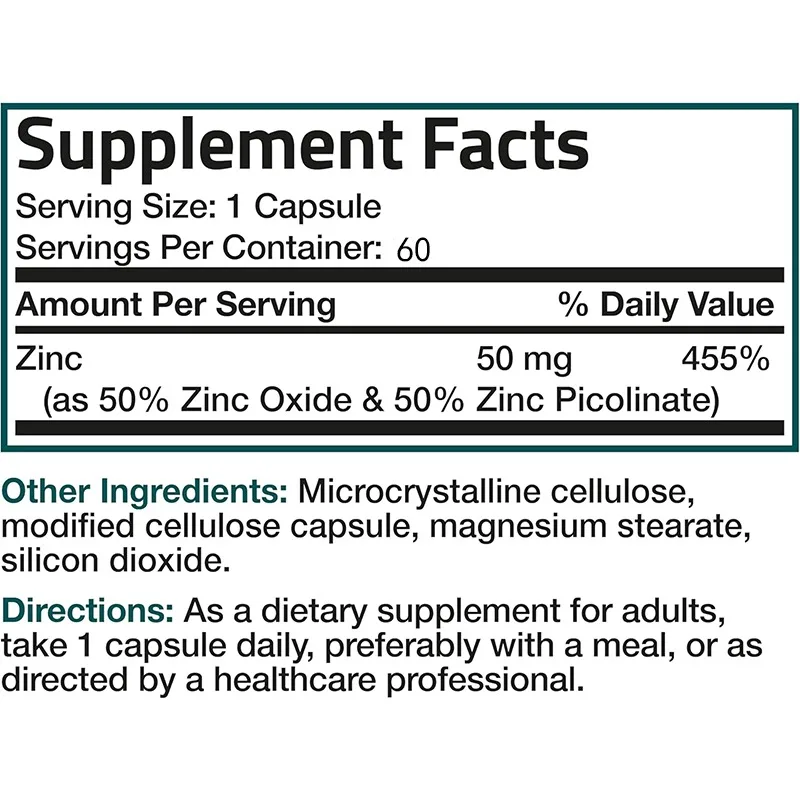 Zink 50mg Complex Hoogwaardig  - Zinc Supplement 50Mg recensie en prijs