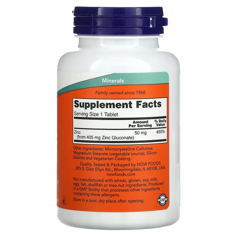 Zinkgluconaat 50 mg 250 tablet - Zinc Supplement 50Mg recensie en prijs